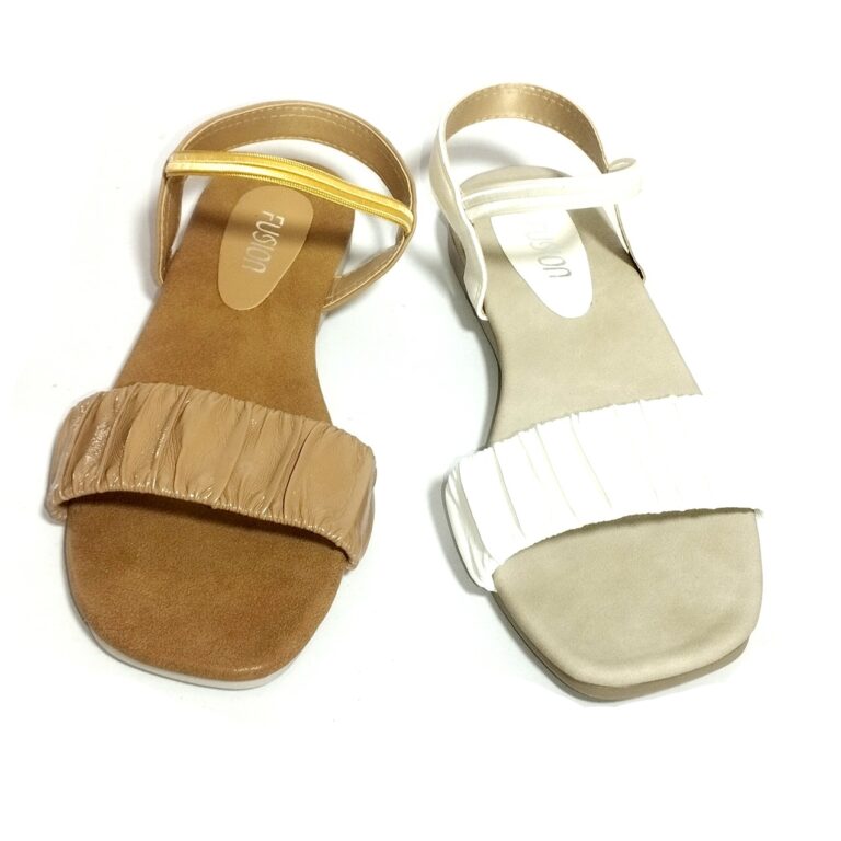 Ladies slippers and sandals with PVC sole, PU/synthetic upper, and insole, featuring fashionable design and premium materials from Fusion Seller by Samson Manufactures