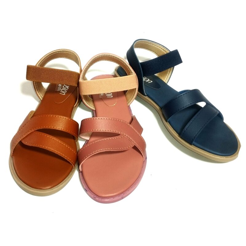 Ladies slippers and sandals with PVC sole, PU/synthetic upper, and insole, featuring fashionable design and premium materials from Fusion Seller by Samson Manufactures